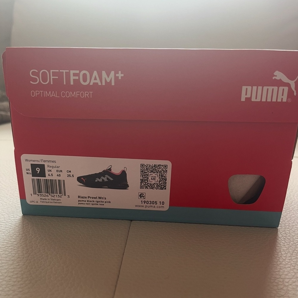Puma Black Sneakers with SoftFoam+
